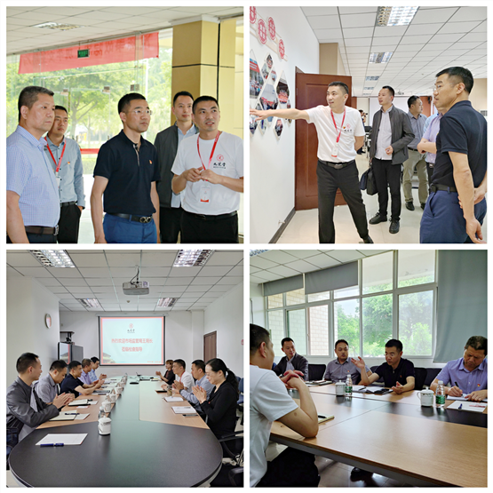 百年黨史進萬企——成都市龍泉驛區市場監管局局長王成兵一行蒞臨金鼎藥業檢查指導黨建工作