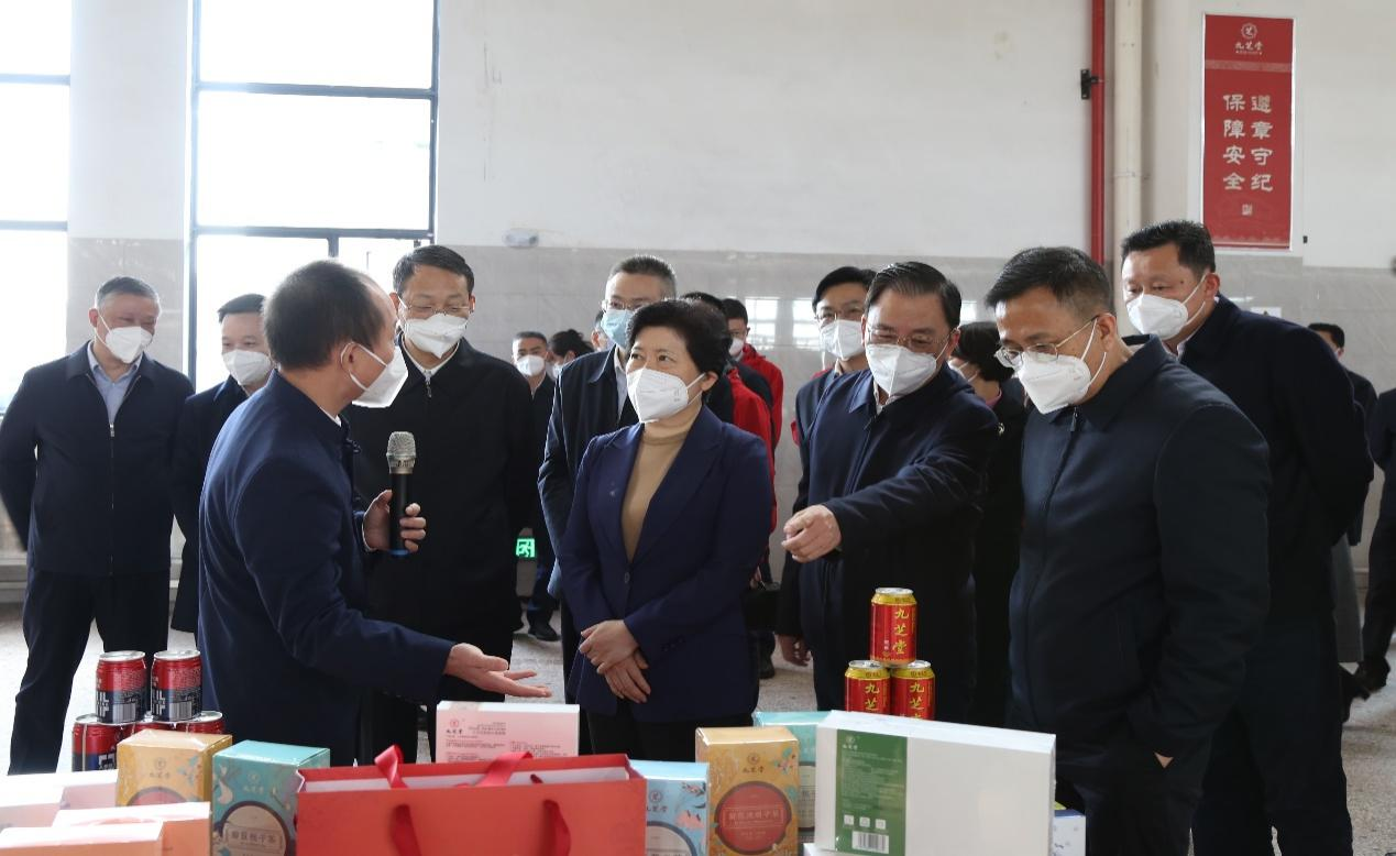 吳桂英率隊赴九芝堂國藥健康產業園項目開展集中觀摩點評